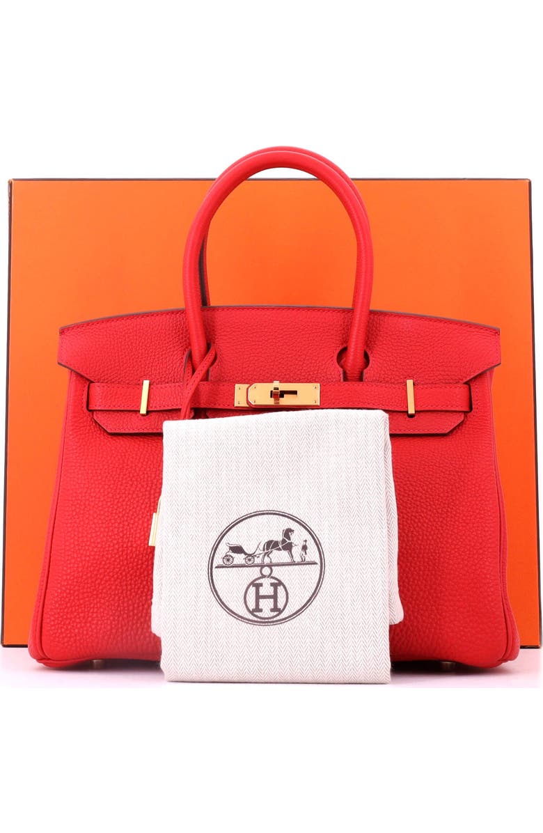Pre-Owned Hermes Birkin Handbag Red Togo with Gold Hardware 30, Alternate, color, Rouge Casaque