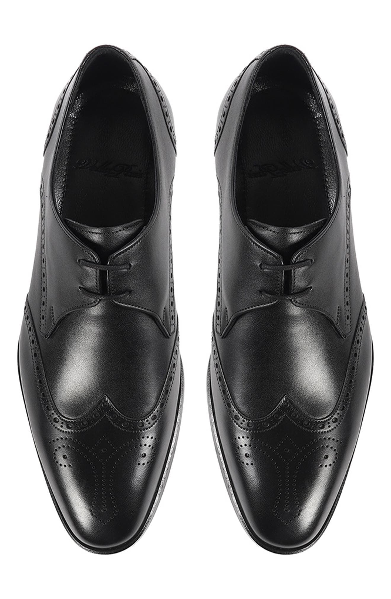 VELLAPAIS Pelican Wingtip Derby, Alternate, color, Black