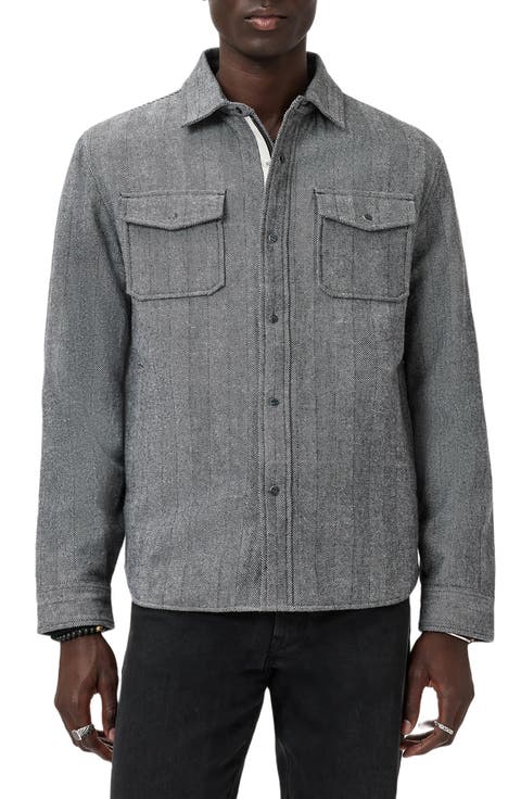Jameson Herringbone Snap Jacket