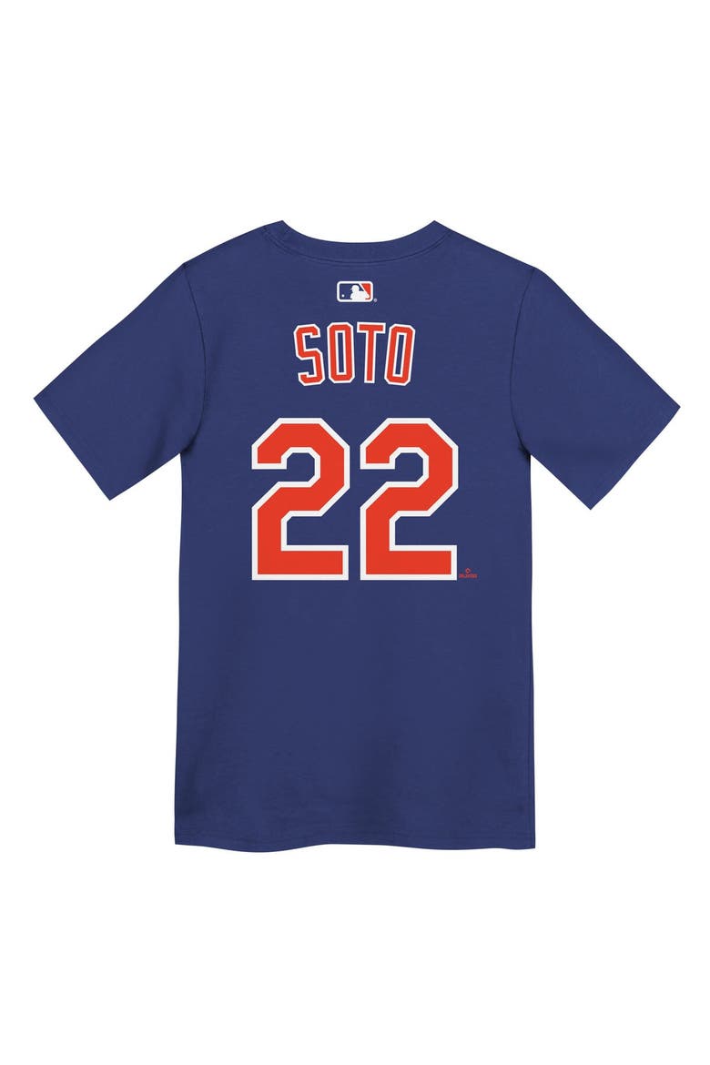Preschool Nike Juan Soto Royal New York Mets Name & Number T-Shirt, Alternate, color, Royal