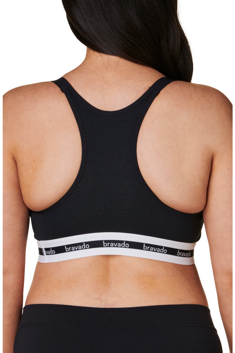 Original Organic Cotton Blend Pumping & Nursing Bra, Alternate, color, BLACK