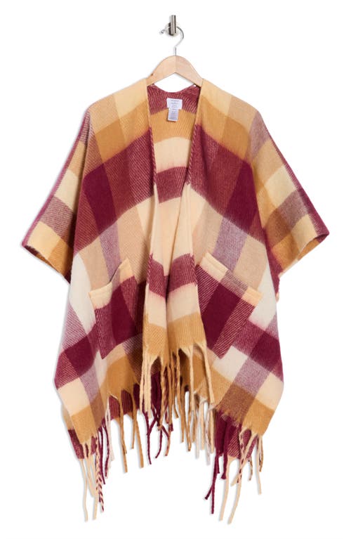 Melrose And Market Cozy Blanket Ruana In Multi
