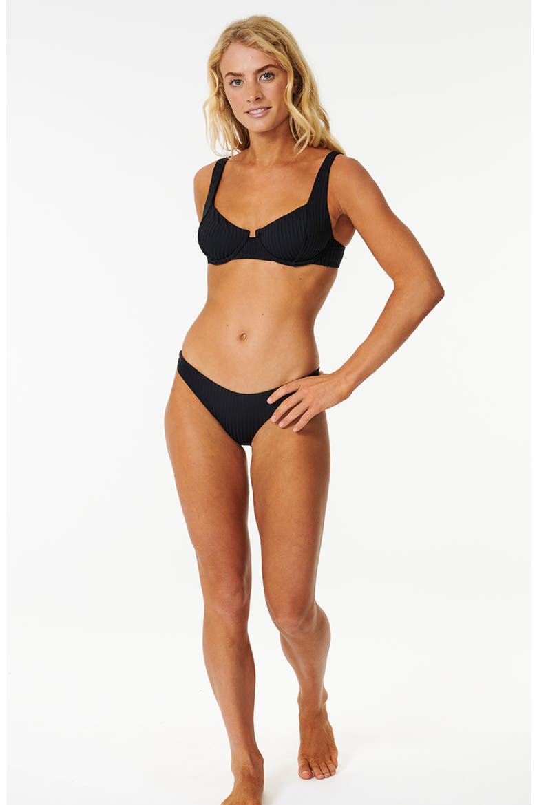 Premium Surf Hipster Bikini Bottoms, Alternate, color, BLACK