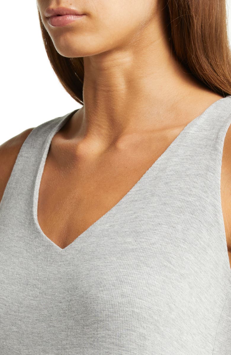 Cozy Earth Rib Knit Nightgown, Alternate, color, Grey