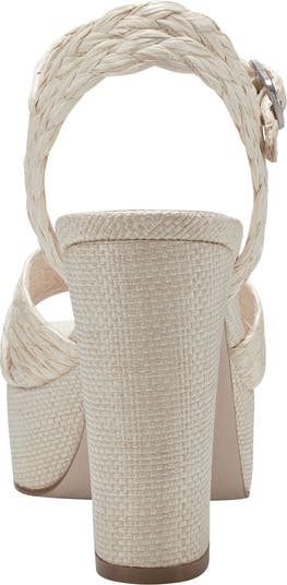 Chela Platform Raffia Sandal