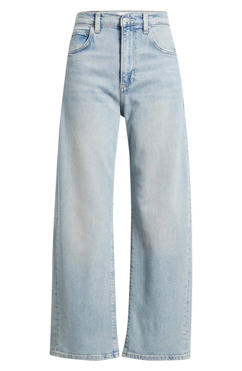 PAIGE Arellia High Waist Skimmer Barrel Jeans, Alternate, color, Marvista