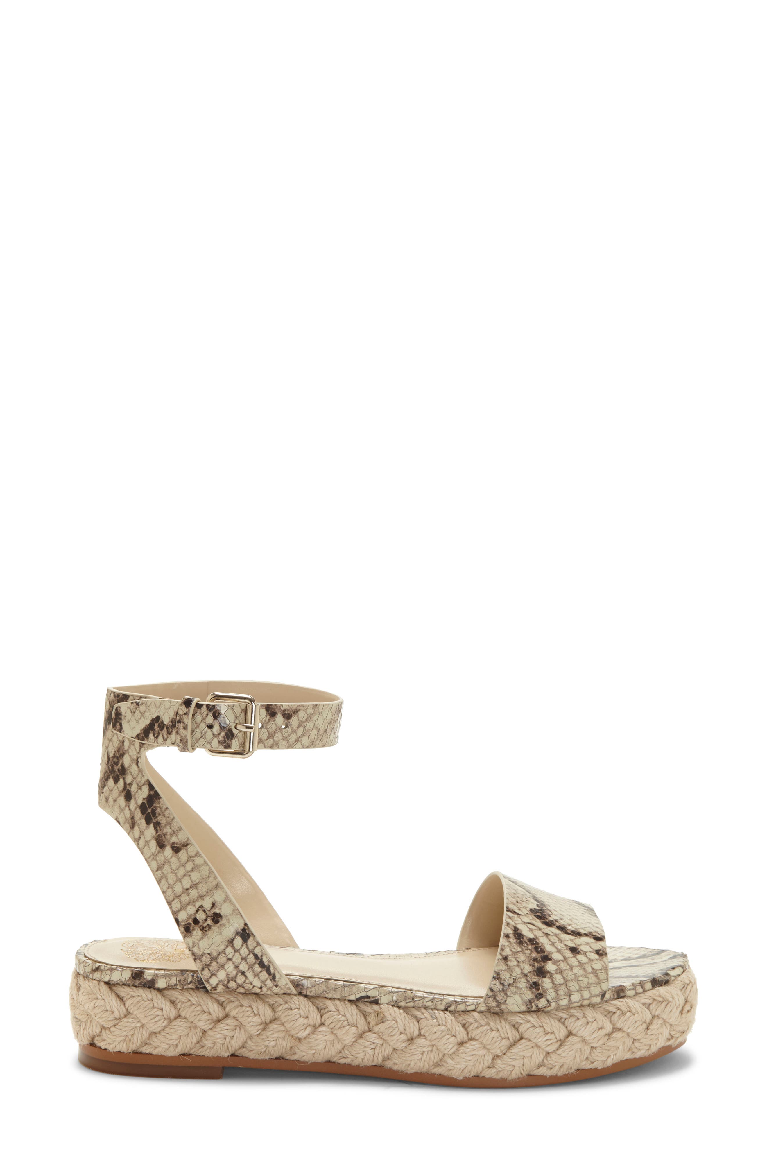 Defina Ankle Strap Platform Sandal, Alternate, color, OATMEAL SNAKE PRINT LEATHER
