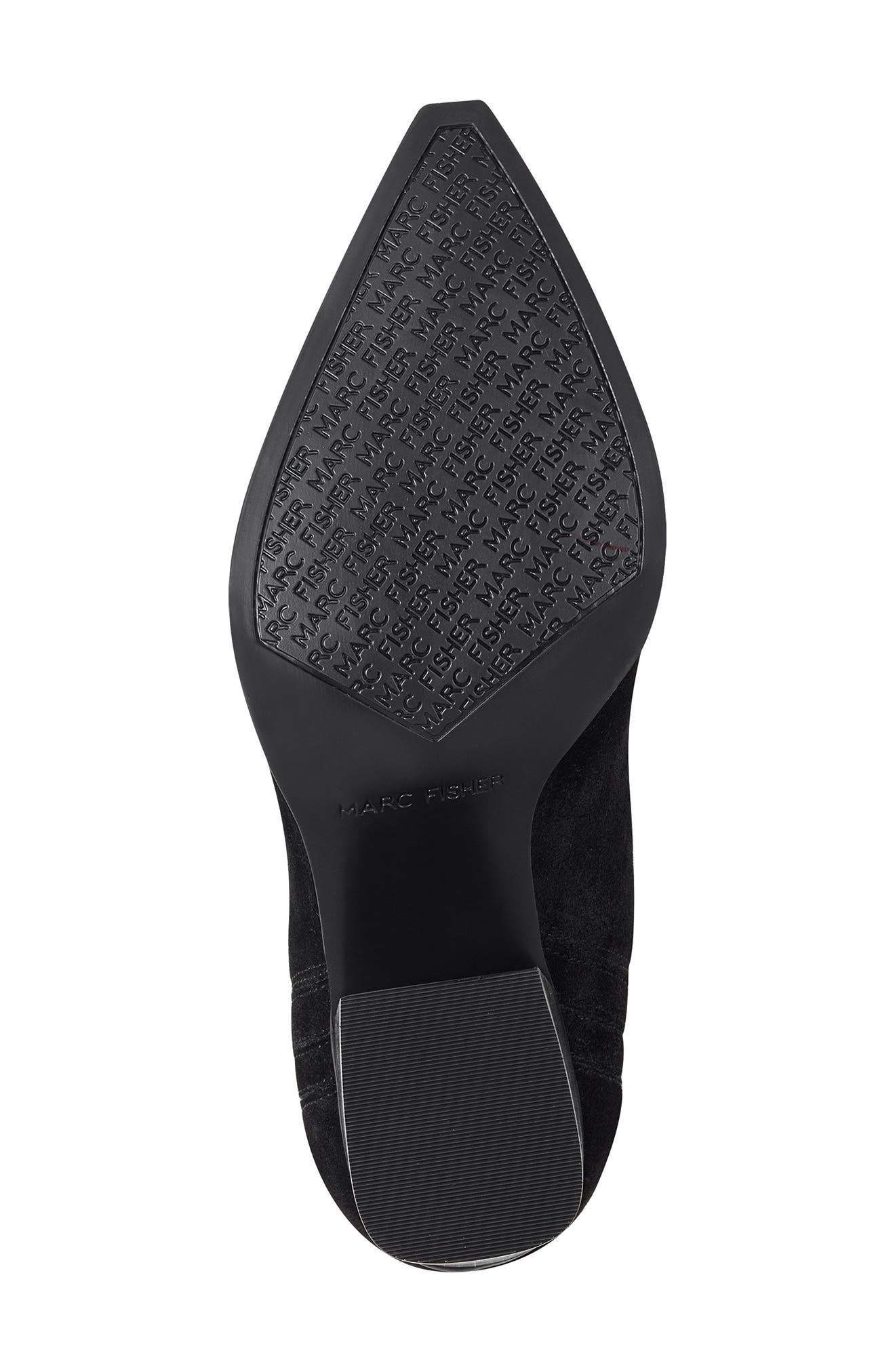 Marc Fisher Matter Pointed Toe Chelsea Western Bootie, Alternate, color, 