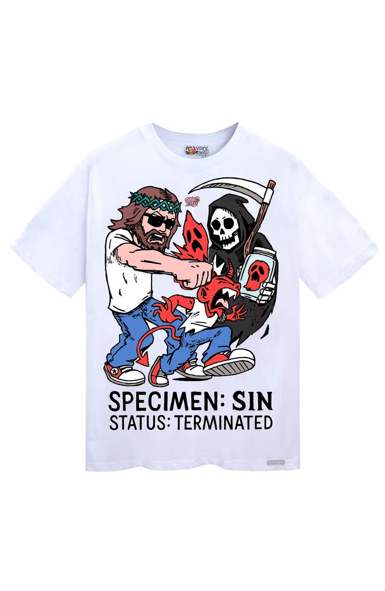 VERYRARE Jesus Sin Death Tee, Main, color, White