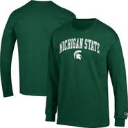 Champion Men's Champion  Green Michigan State Spartans Arch Over Logo Long Sleeve T-Shirt