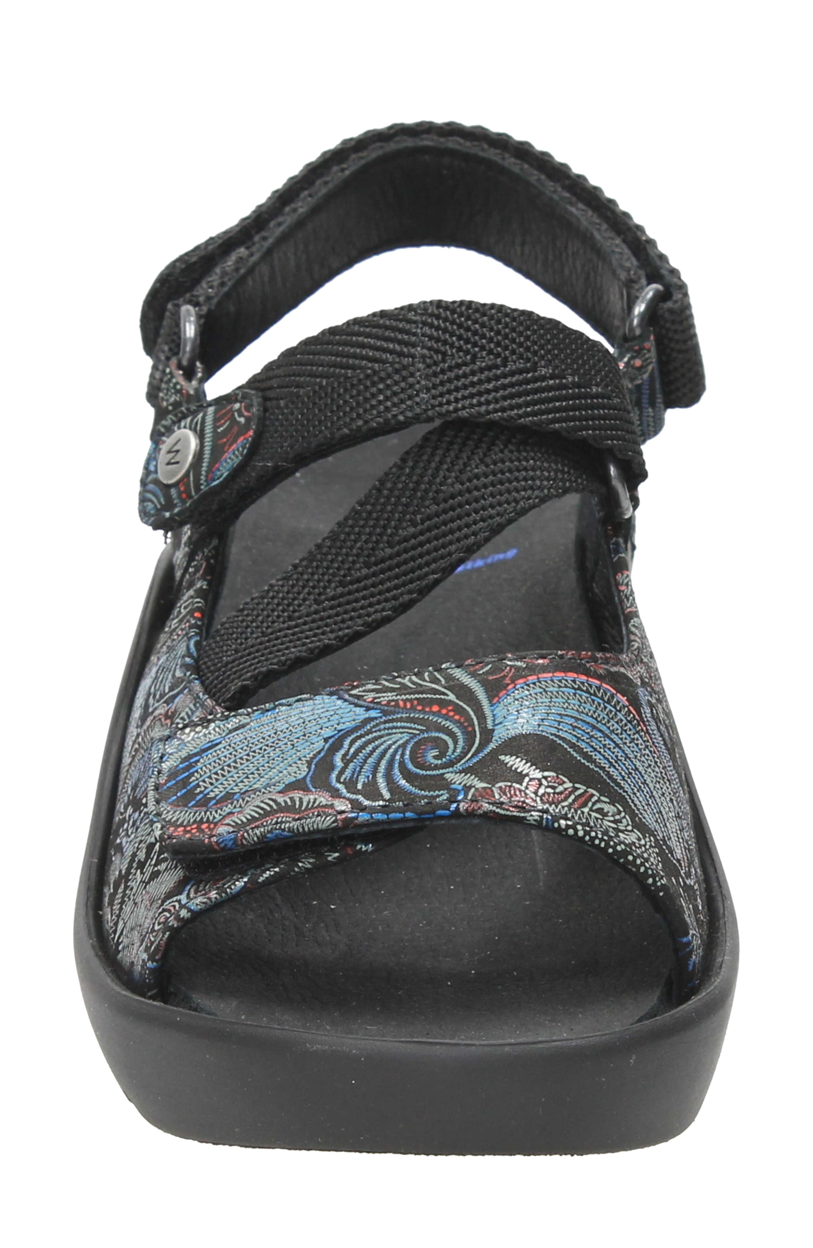 Lisse Slingback Sandal, Alternate, color, BLACK BLUE