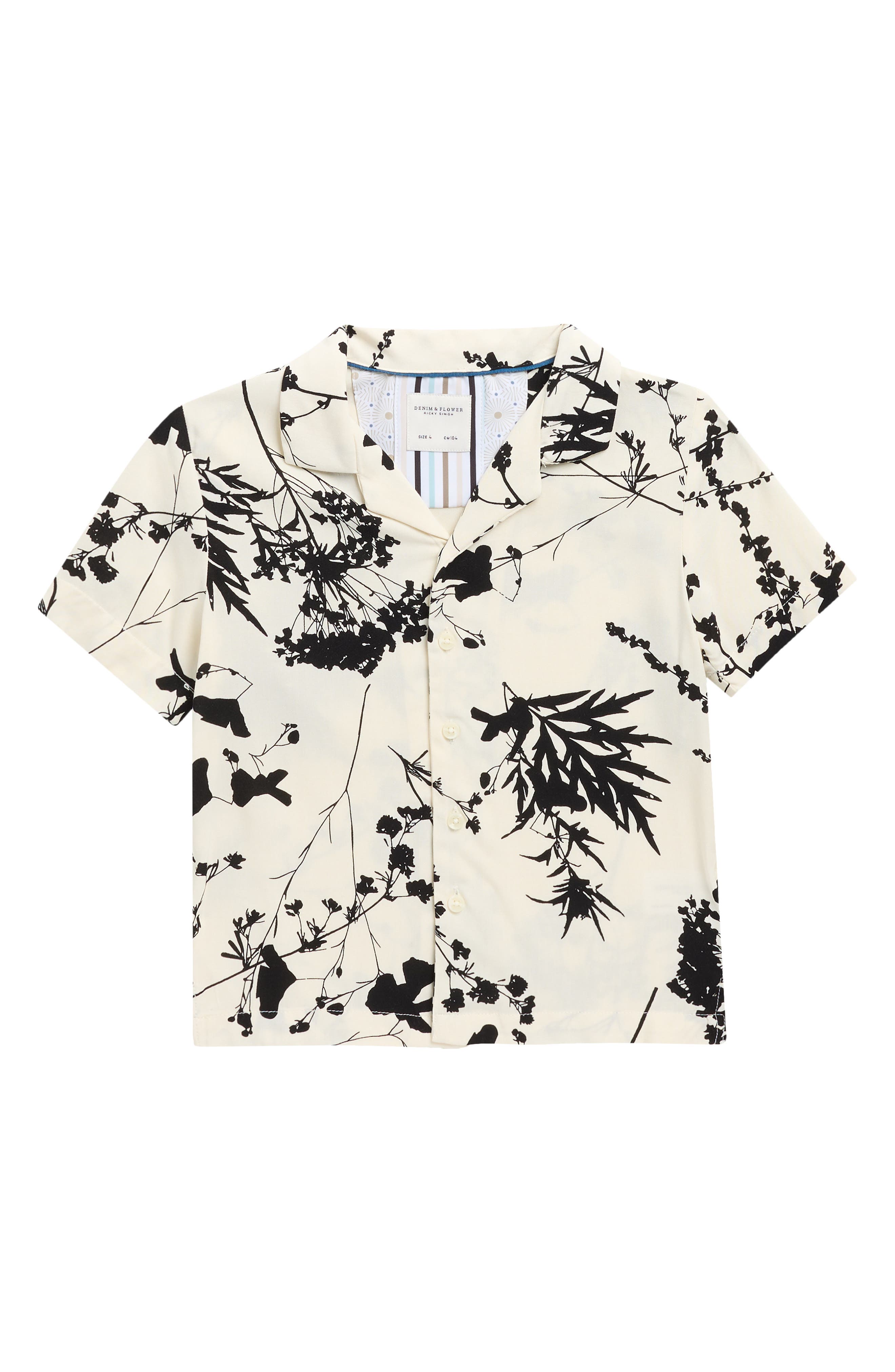 DENIM AND FLOWER Kids' Floral Camp Shirt
