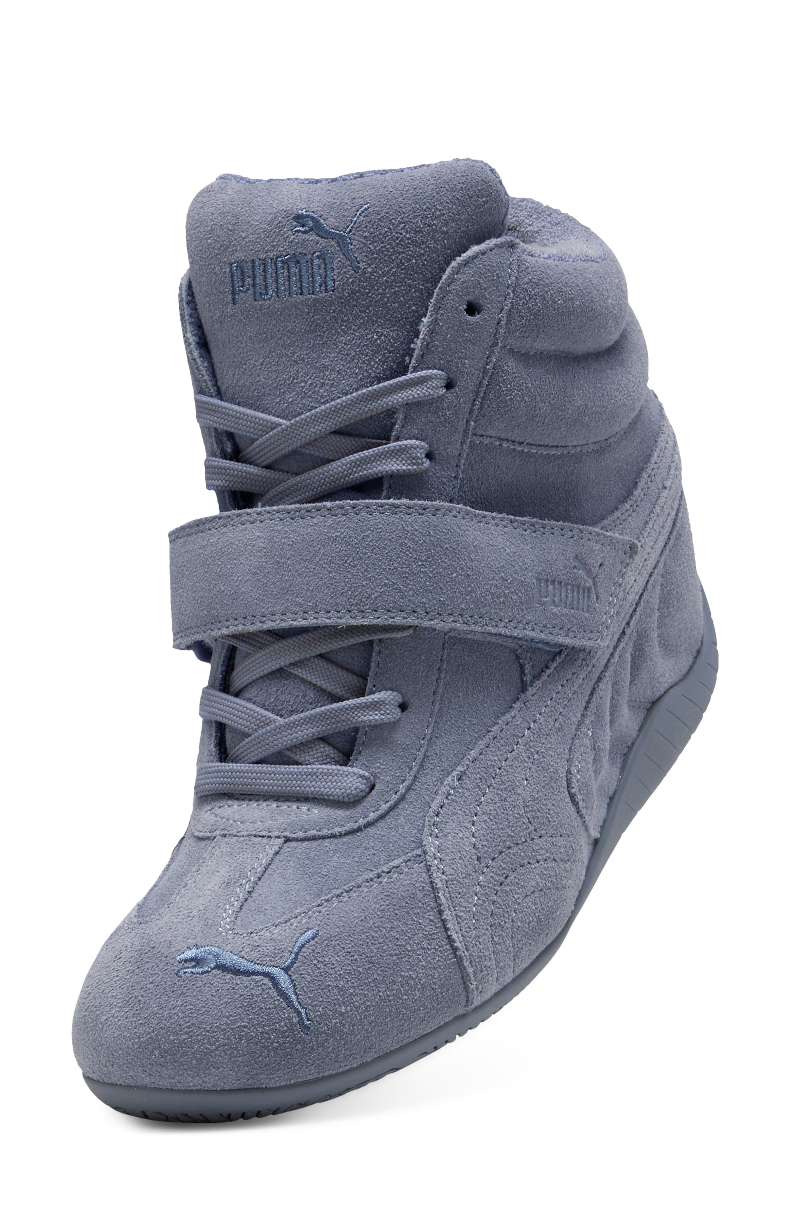 Speedcat Wedge Sneaker, Alternate, color, GRAY SKY/ PUMA BLACK