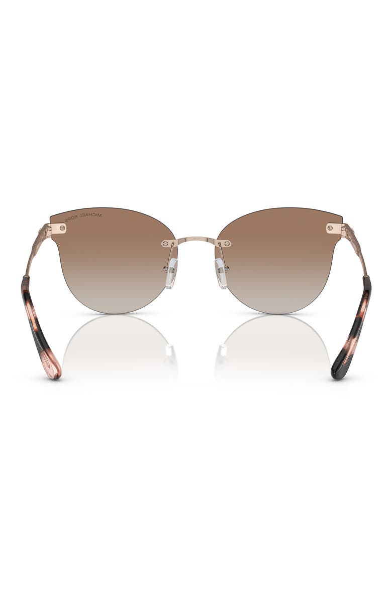 59mm Butterfly Sunglasses, Alternate, color, ROSE GOLD