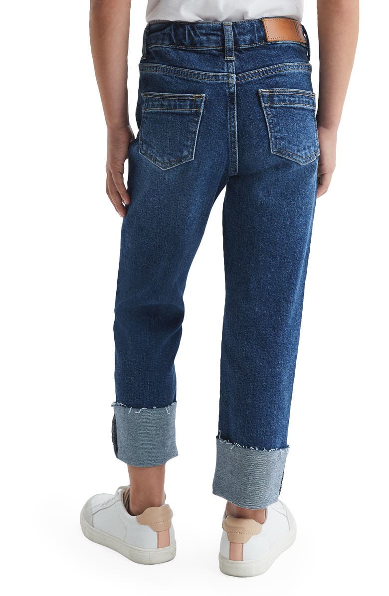 Reiss Kids' Bradie Turn Up Relaxed Fit Jeans, Alternate, color, 