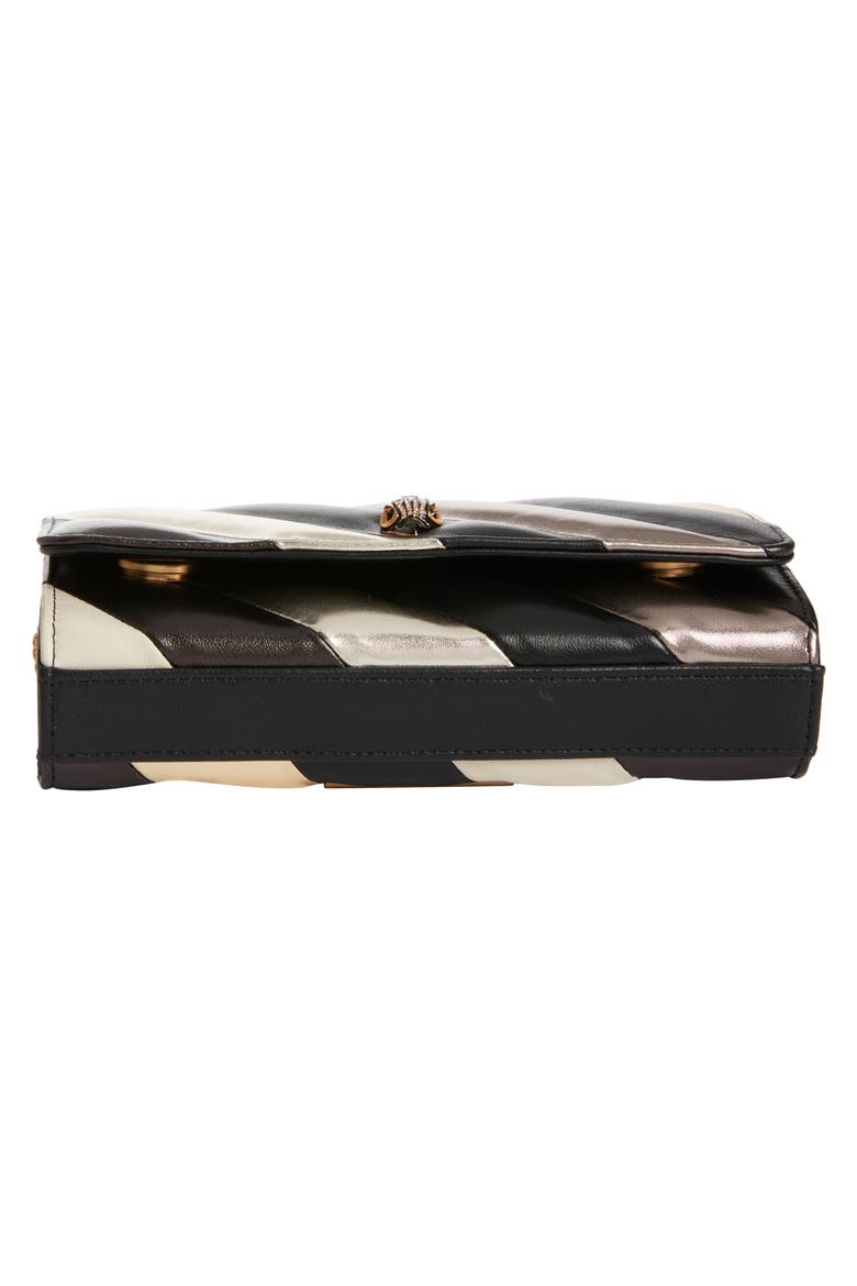 Mini Soho Metallic Leather Clutch (Nordstrom Exclusive), Alternate, color, OPEN GREY