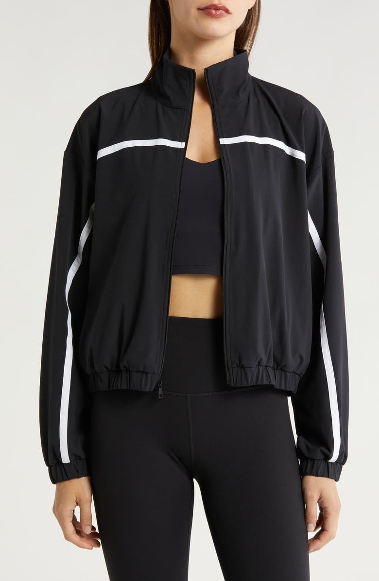 Beyond Yoga Go Retro Track Jacket, Main, color, 