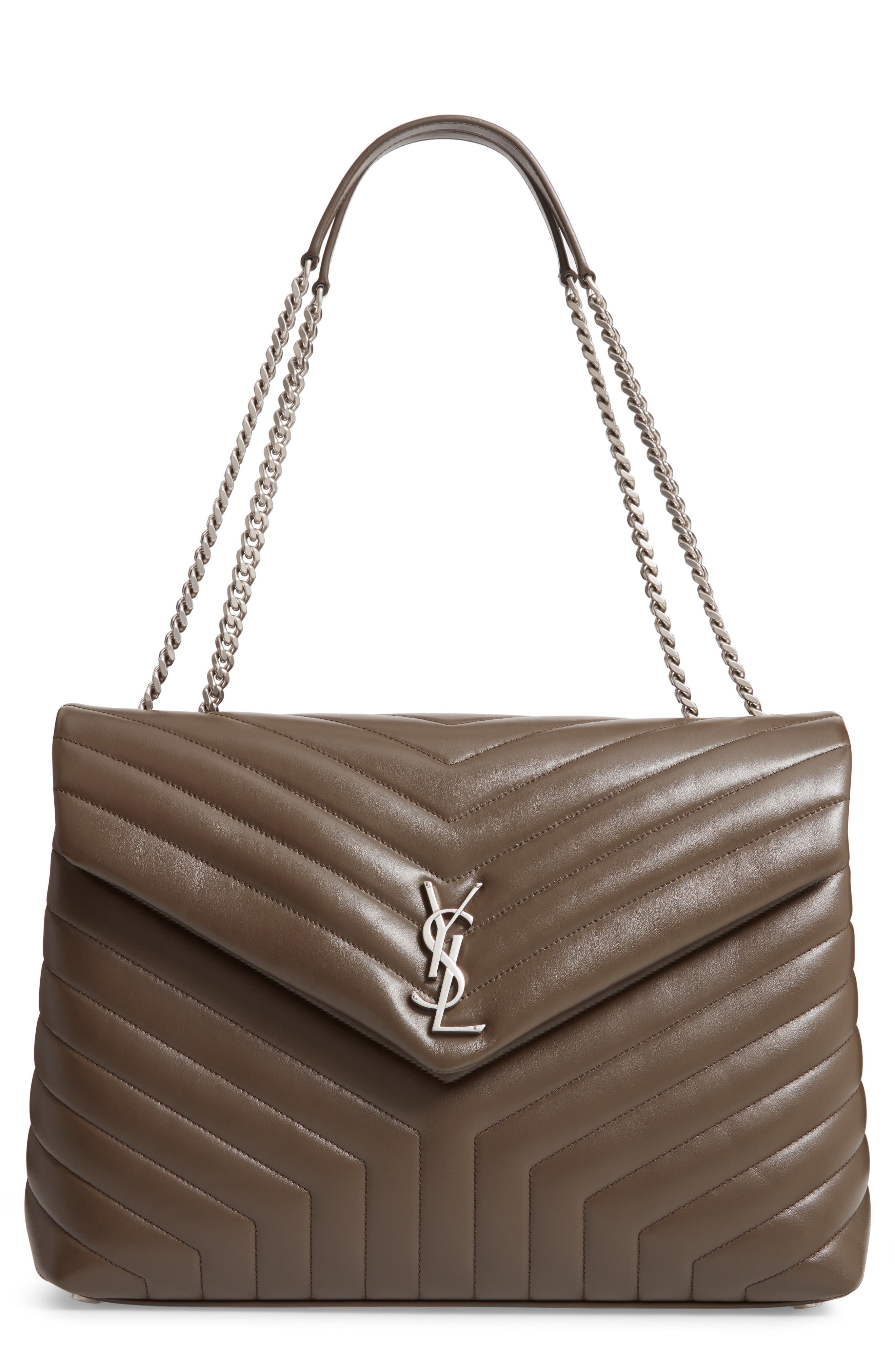 Saint Laurent Large LouLou Matelassé Leather Shoulder Bag, Main, color, 