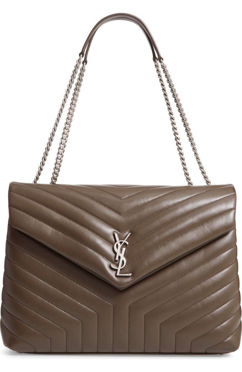 Saint Laurent Large LouLou Matelassé Leather Shoulder Bag, Main, color,