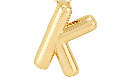 Frankie & Zoe Initial 'm' Pendant Necklace In Gold