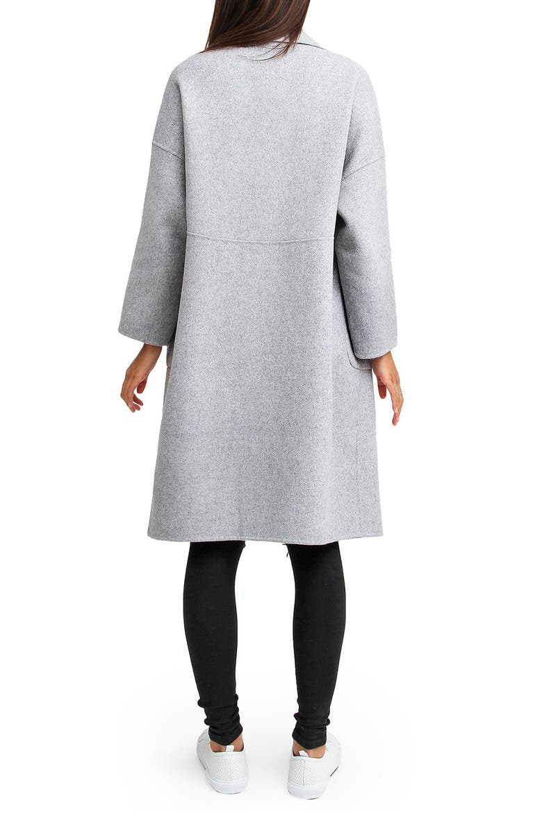 Publisher Double-Breasted Wool Blend Coat, Alternate, color, GREYDNU