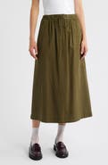Damson Madder Vika Utility Organic Cotton Midi Skirt