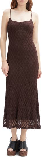 Adoni Floral Embroidered Mesh Slipdress