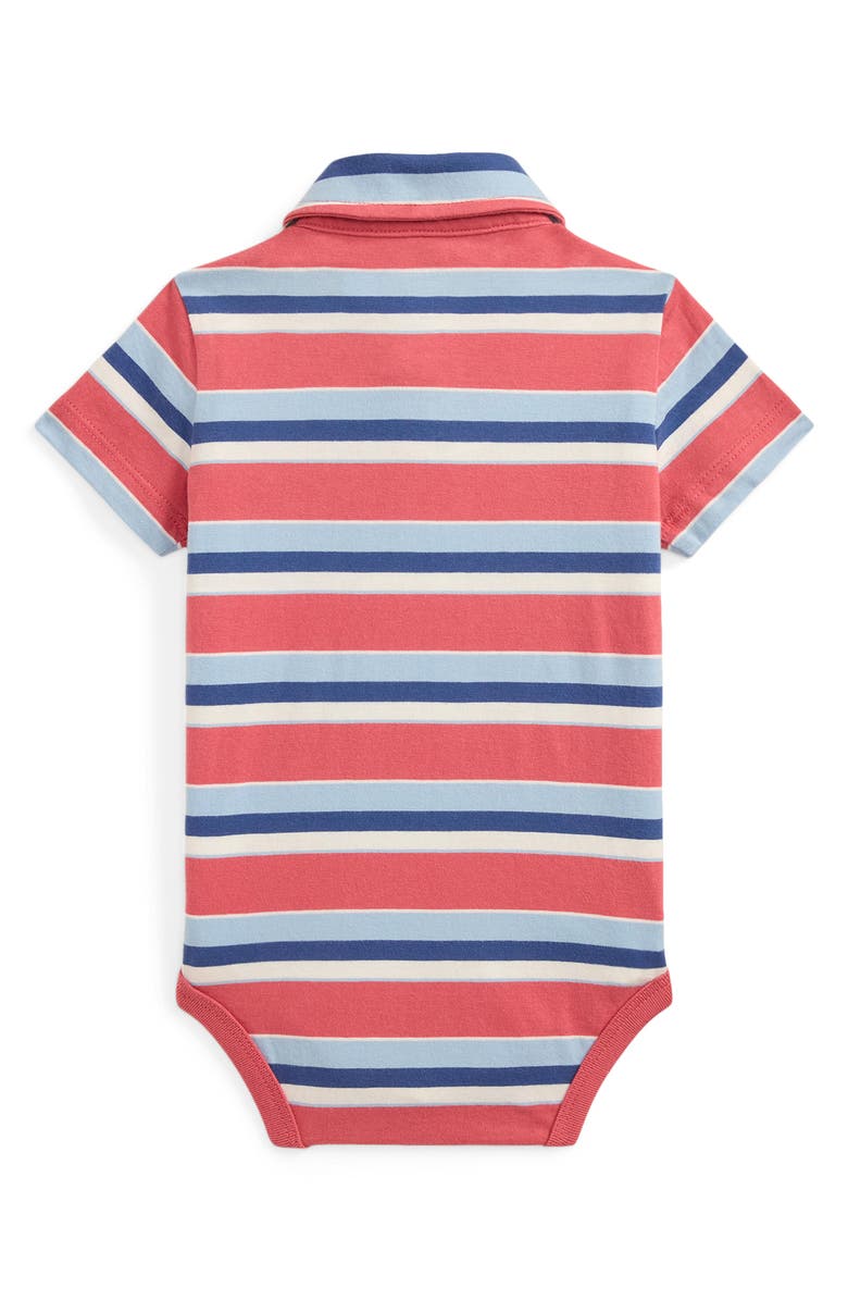 Ralph Lauren Cotton Jersey Bodysuit, Alternate, color, Adirondack Berry Multi