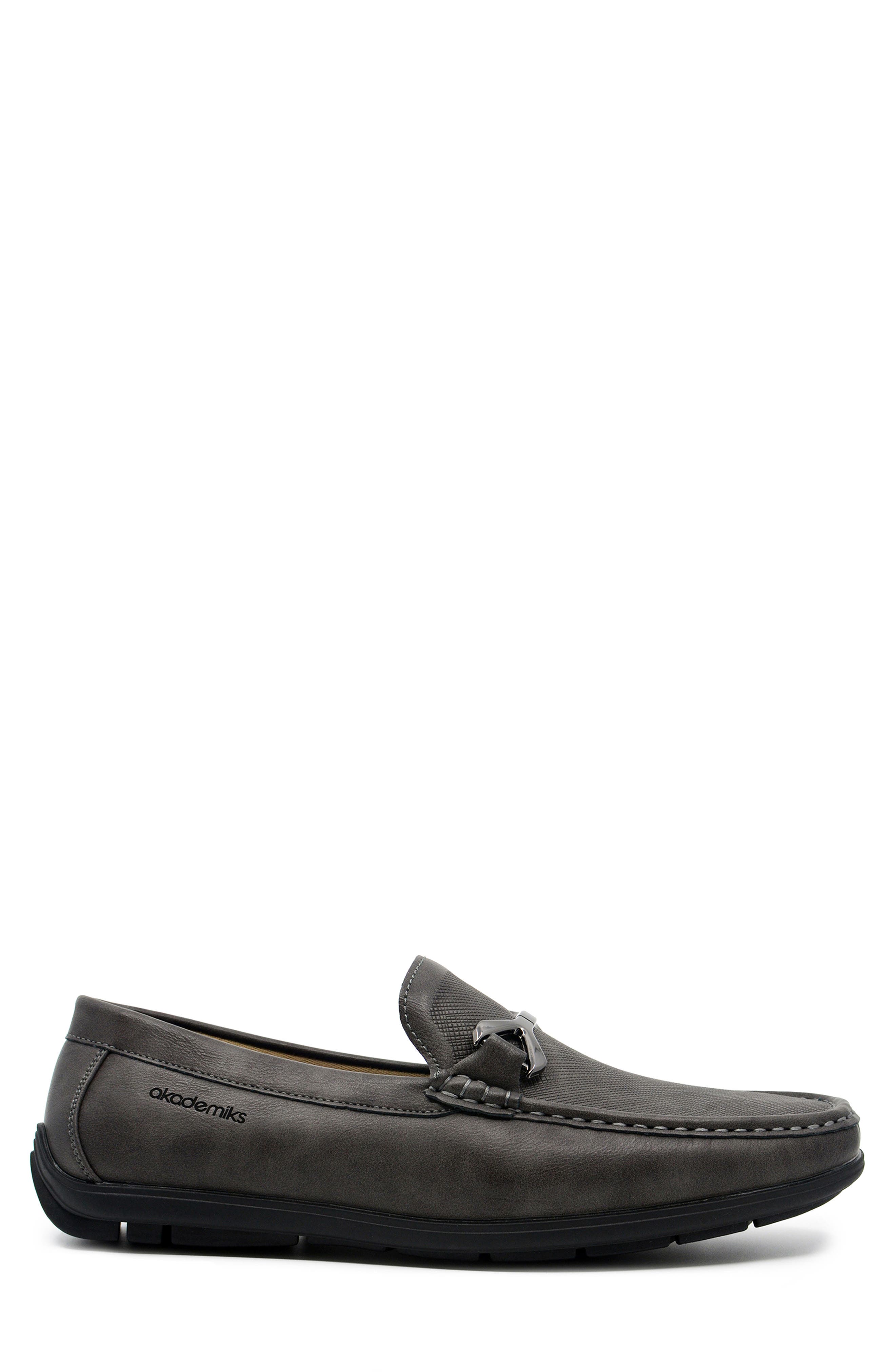 AKADEMIKS Ogden Bit Driving Loafer, Alternate, color, Grey