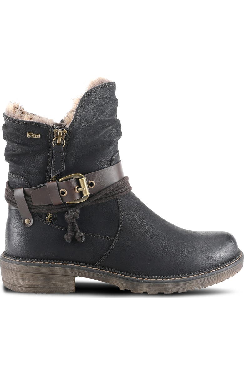 Spring Step Valda Faux Fur Lined Buckle Boot, Alternate, color,