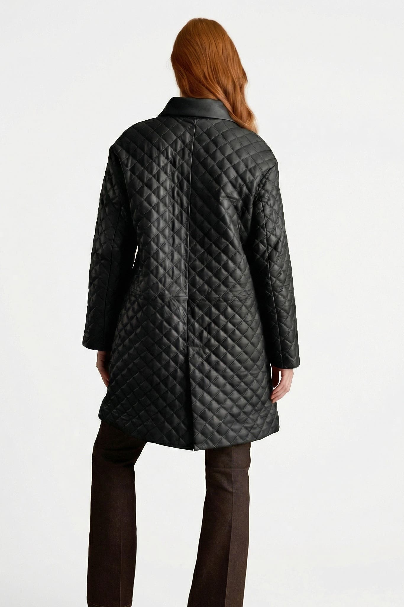 Holland Quilted Leather Coat - image 2