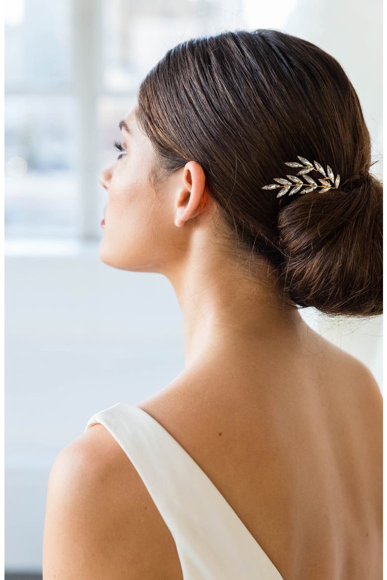 Caitlyn Hair Clip, Alternate, color, GOLD
