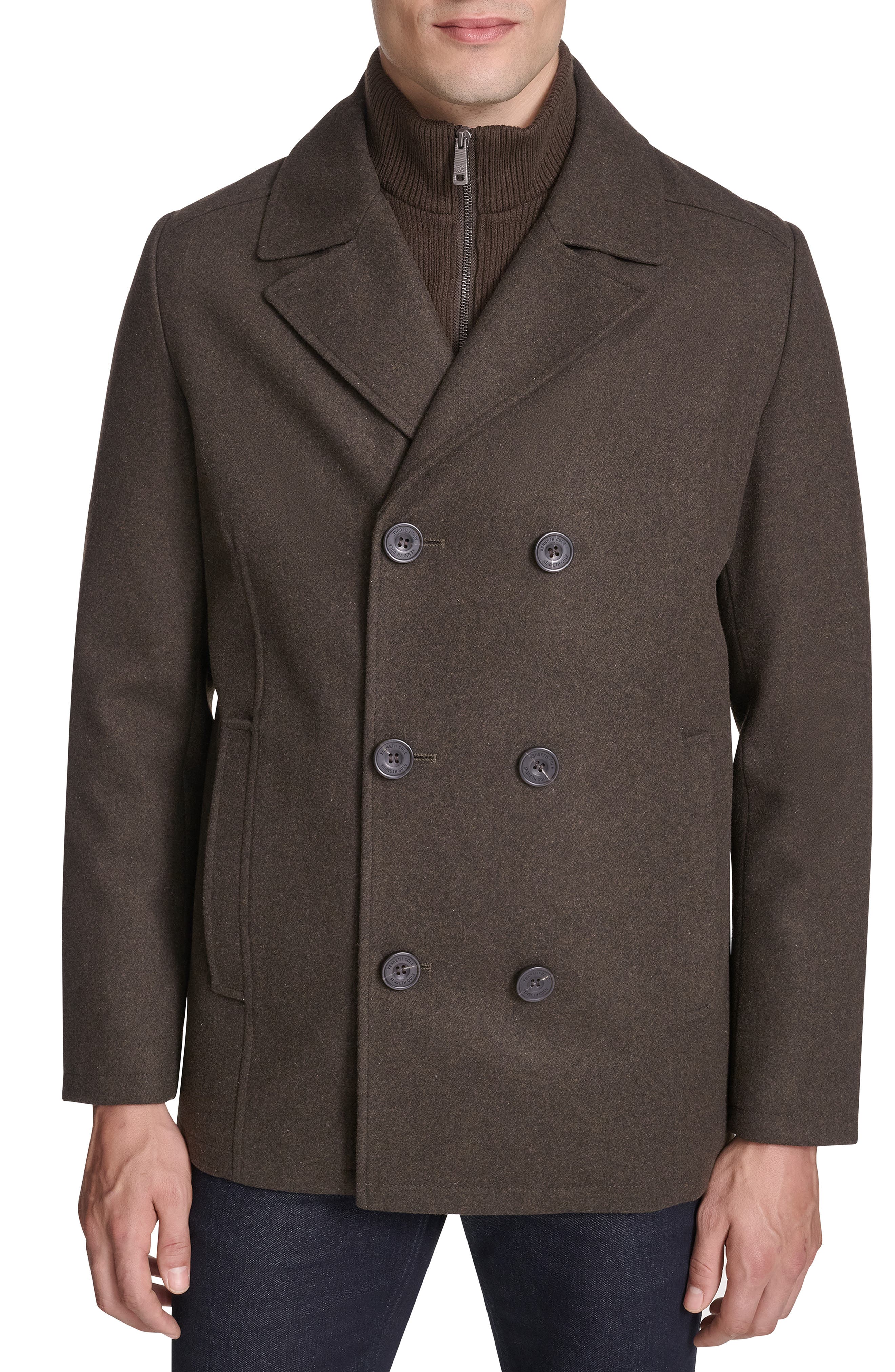 Kenneth Cole New York Classic Wool Peacoat