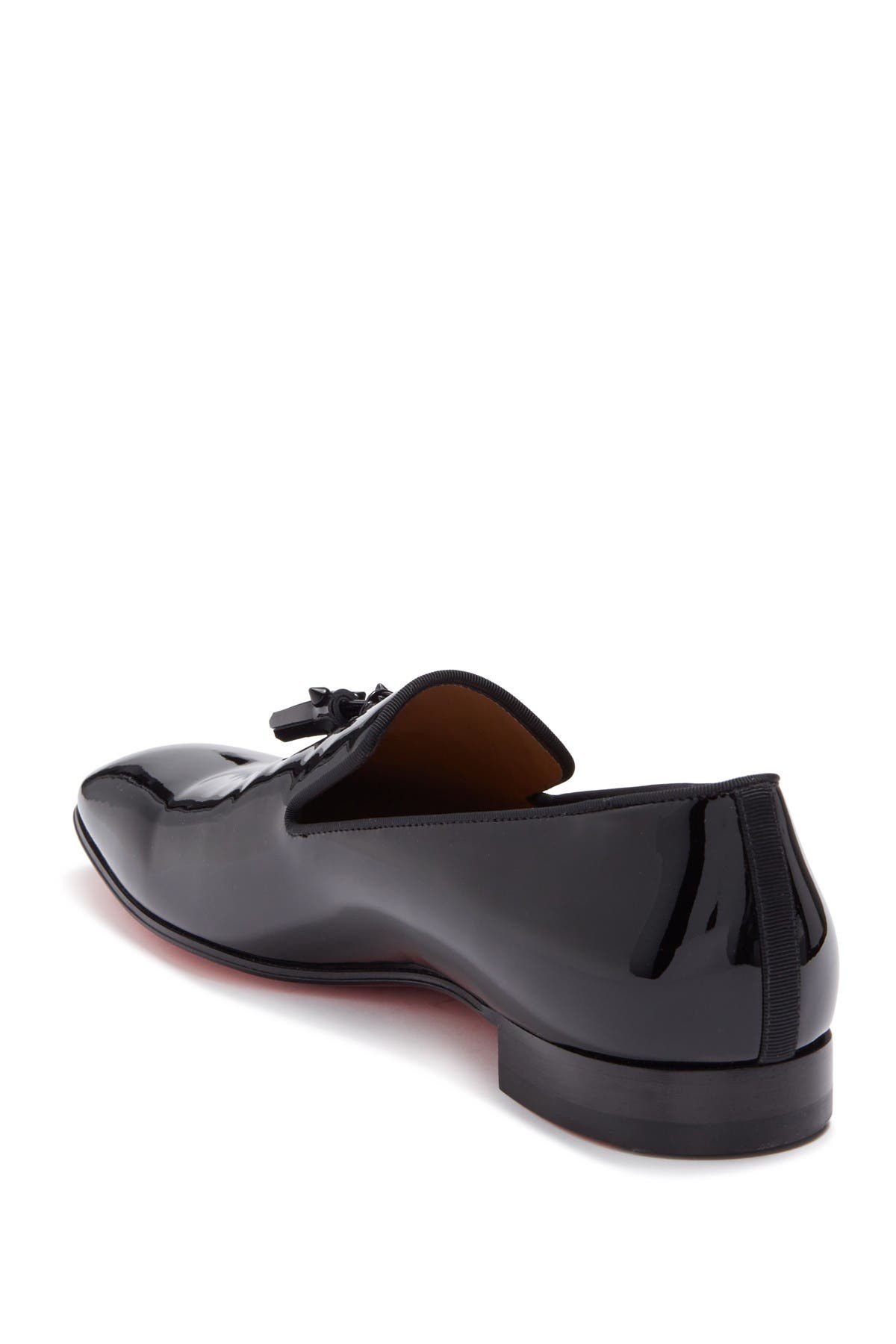 Christian Louboutin Dandelion Tassel Patent Leather Loafer, Alternate, color, 