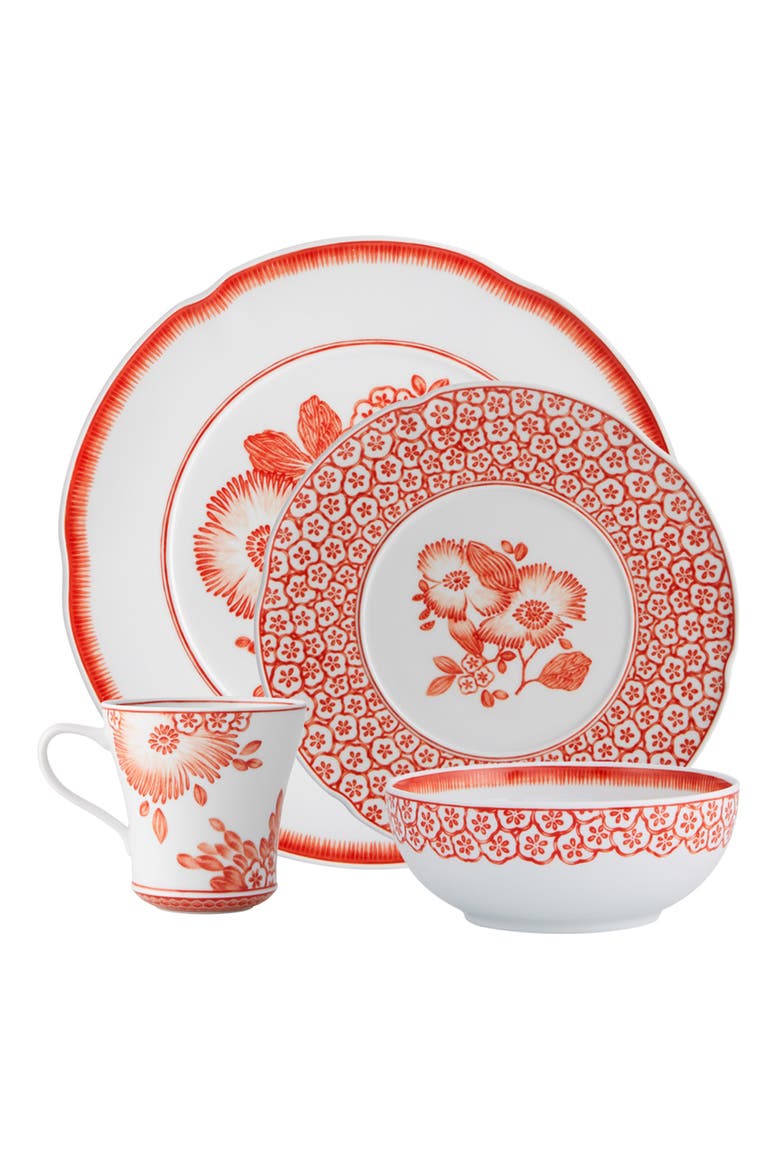 Coralina 4-Piece Place Setting, Main, color, WHITE