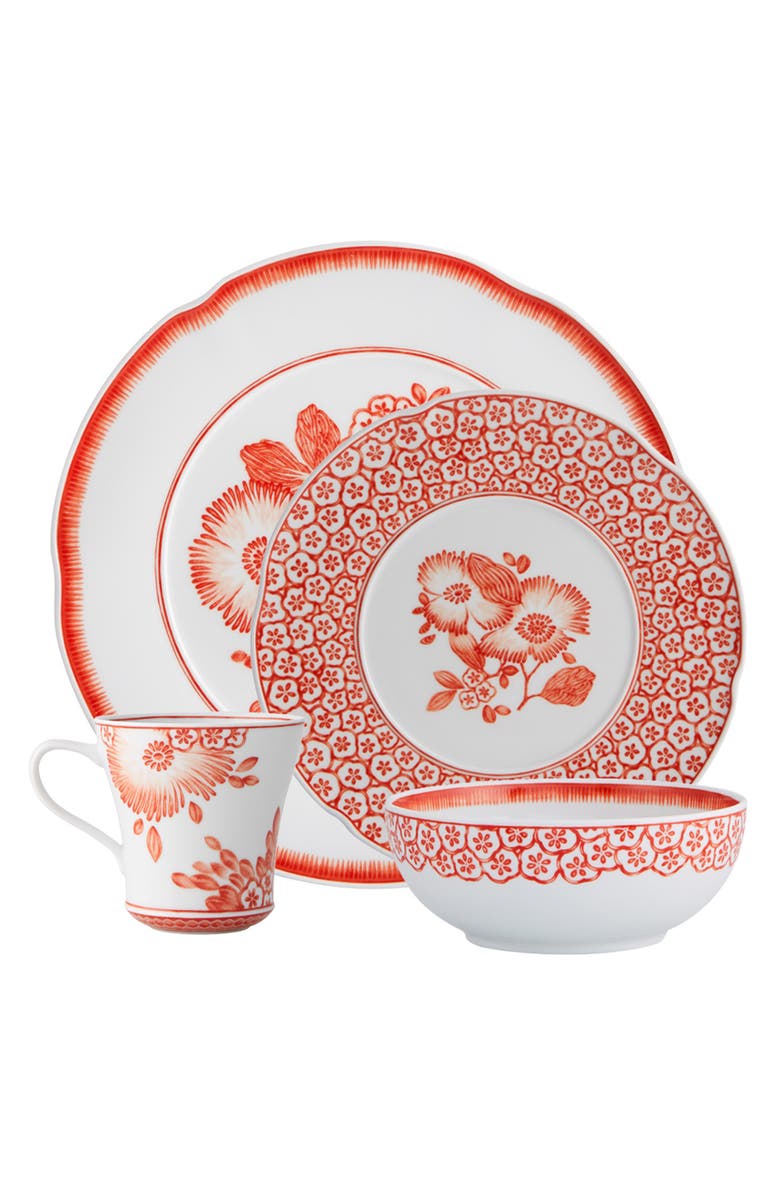 Oscar de la Renta Coralina 4-Piece Place Setting, Main, color,