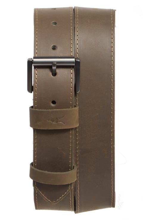 Waxy Leather Belt