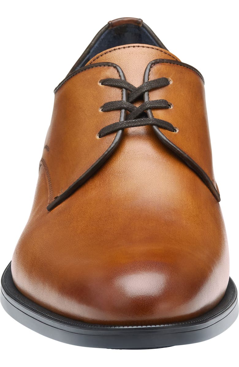 Johnston & Murphy Flynch Plain Toe Derby, Alternate, color, Tan Italian Calfskin