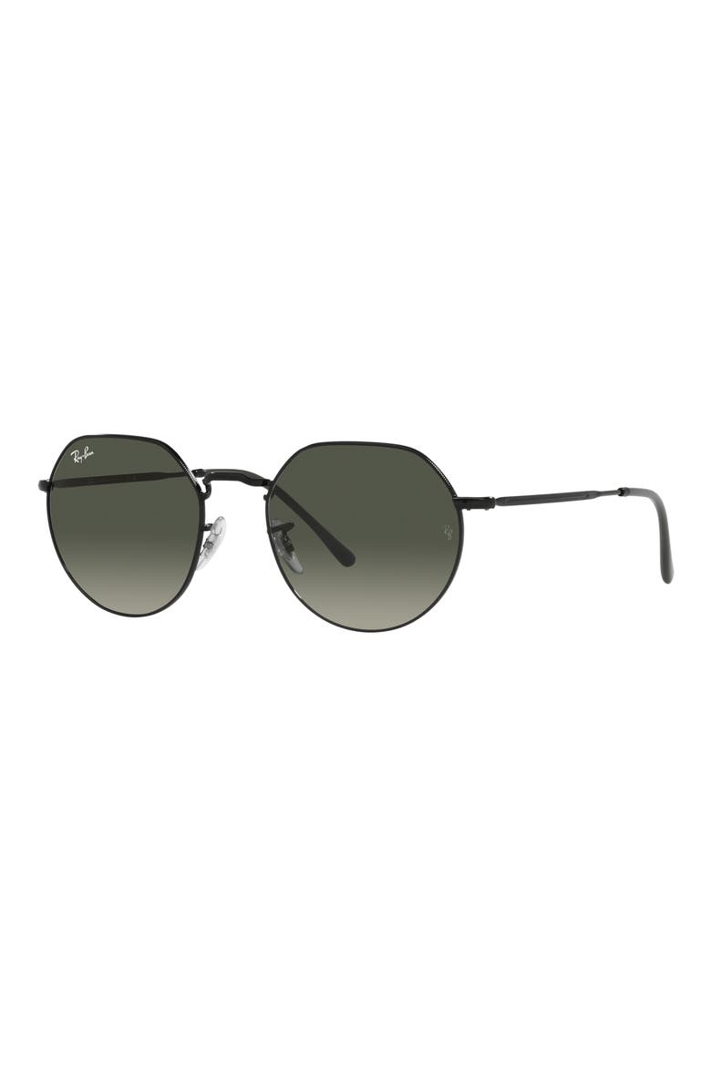 Jack 53mm Round Sunglasses, Alternate, color, GREY FLASH