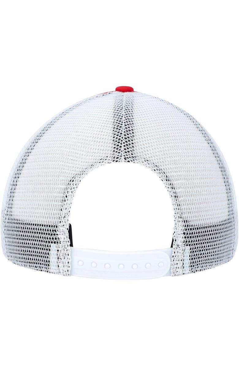 adidas Men's adidas Scarlet Rutgers Scarlet Knights Script Trucker Snapback Hat, Alternate, color, Scarlet