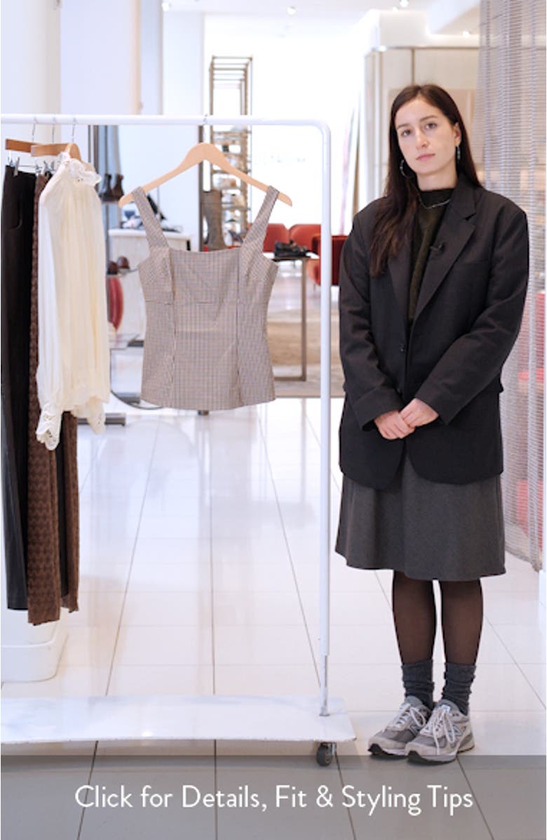 x Sara Walker Carolyn Plaid Sleeveless Top, sales video thumbnail