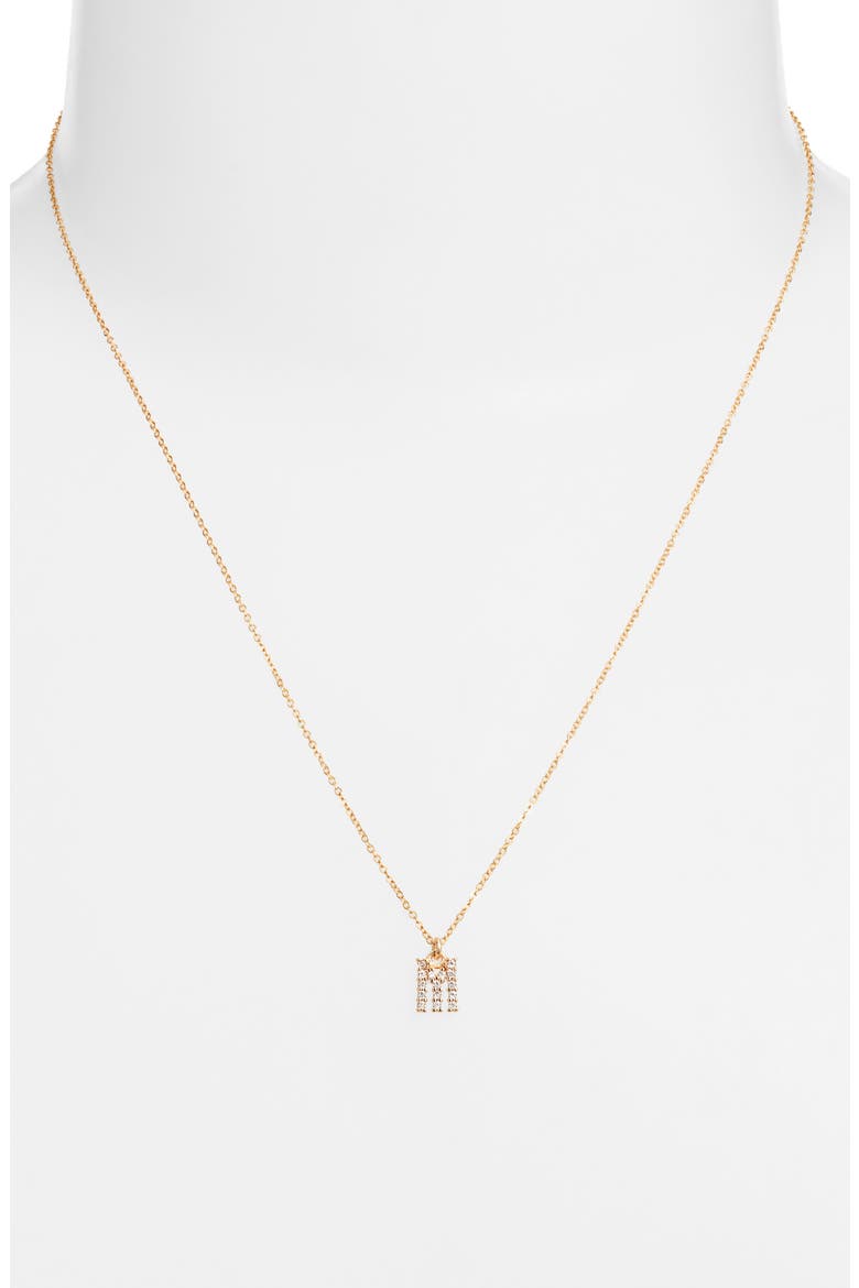 Gemma Initial Necklace, Alternate, color, GOLD / M