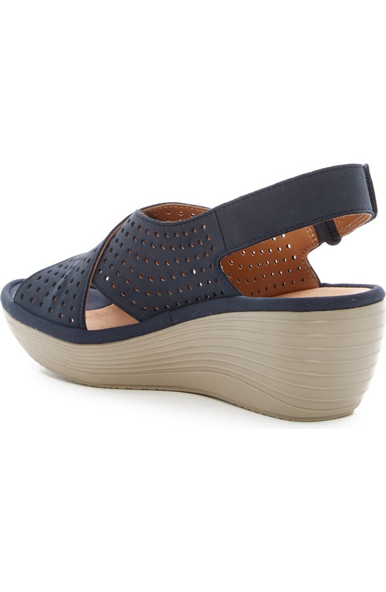 Clarks<sup>®</sup> Reedly Variel Platform Wedge Sandal, Main, color,