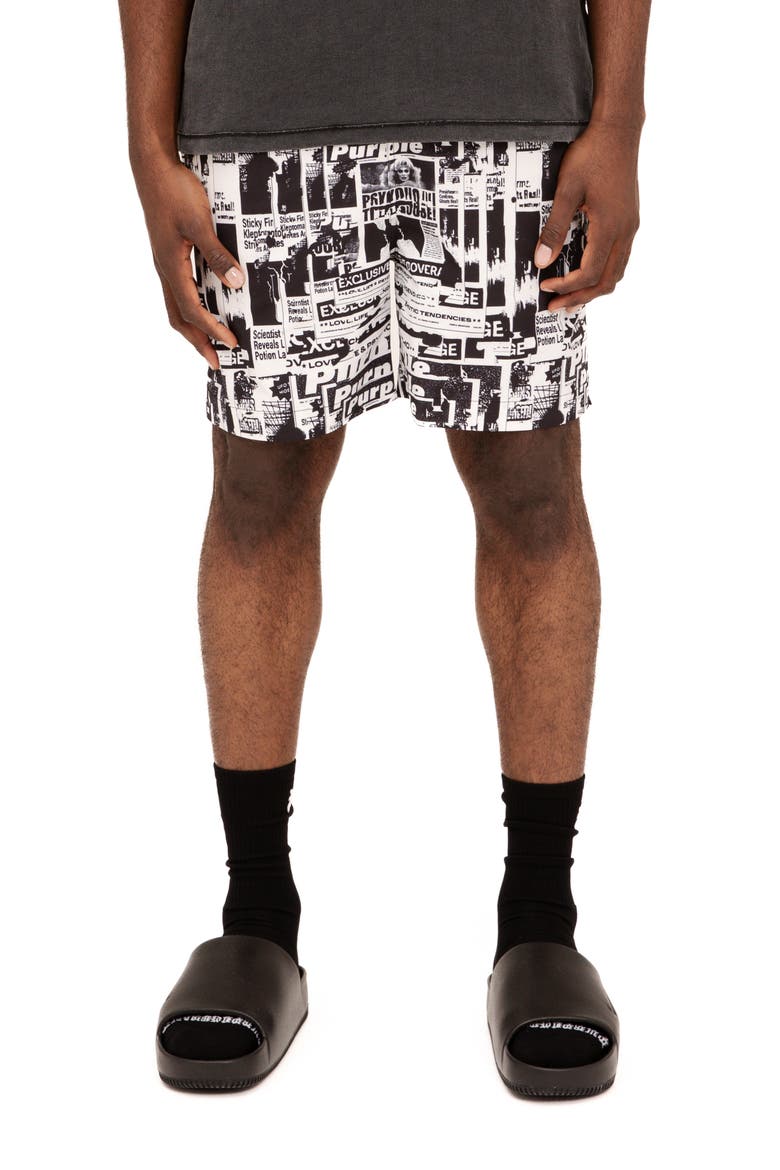 All Around Performance Shorts, Main, color, WHITE MULTI