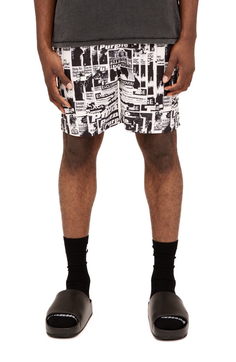 PURPLE BRAND All Around Performance Shorts, Main, color, 