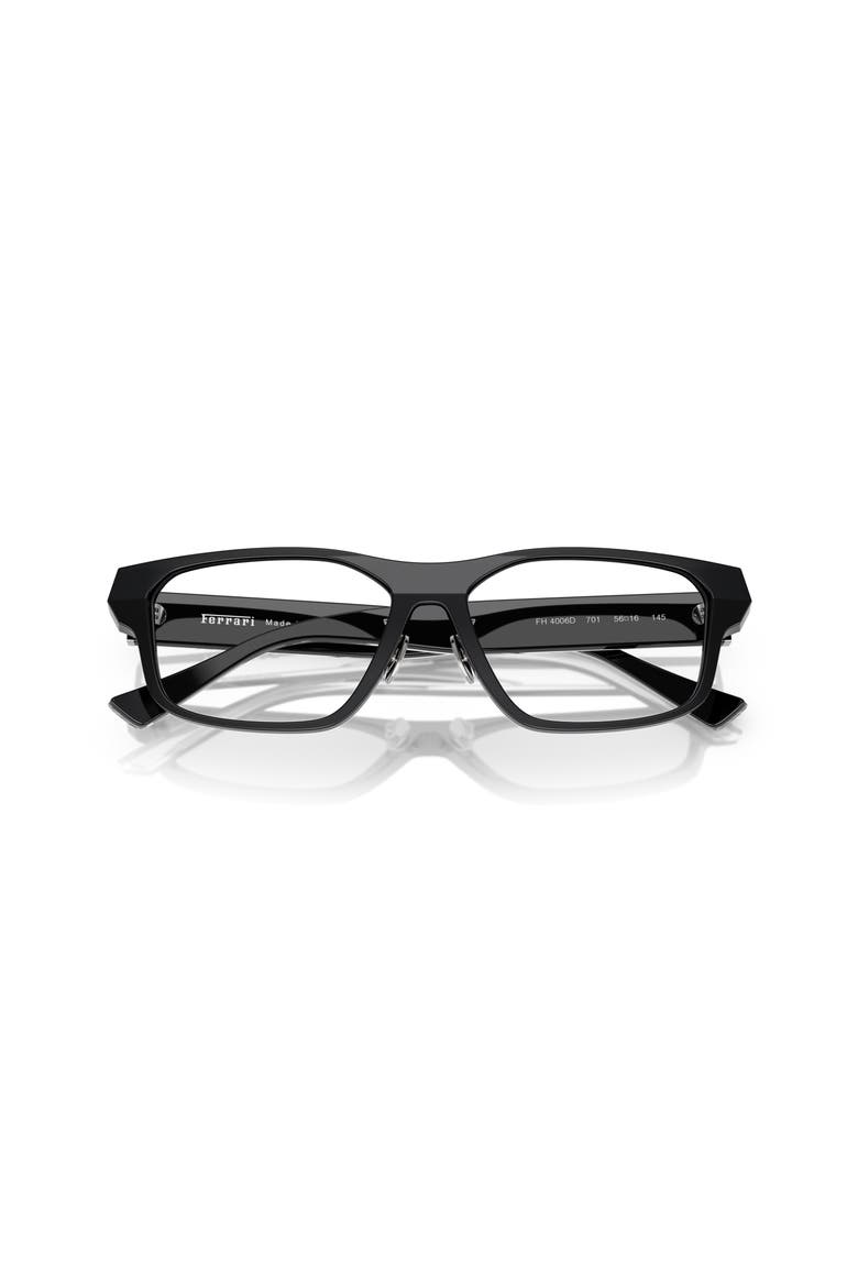 56mm Rectangle optical glasses, Alternate, color, Black