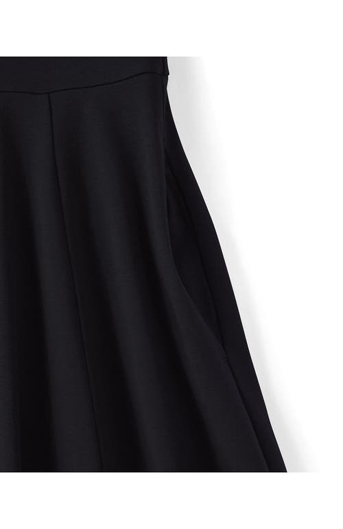 Lands' End Starfish 3/4 Sleeve Dress In Black