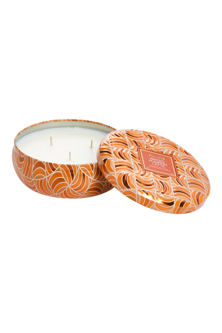 Spiced Pumpkin Latte Candle, Main, color, ORANGE