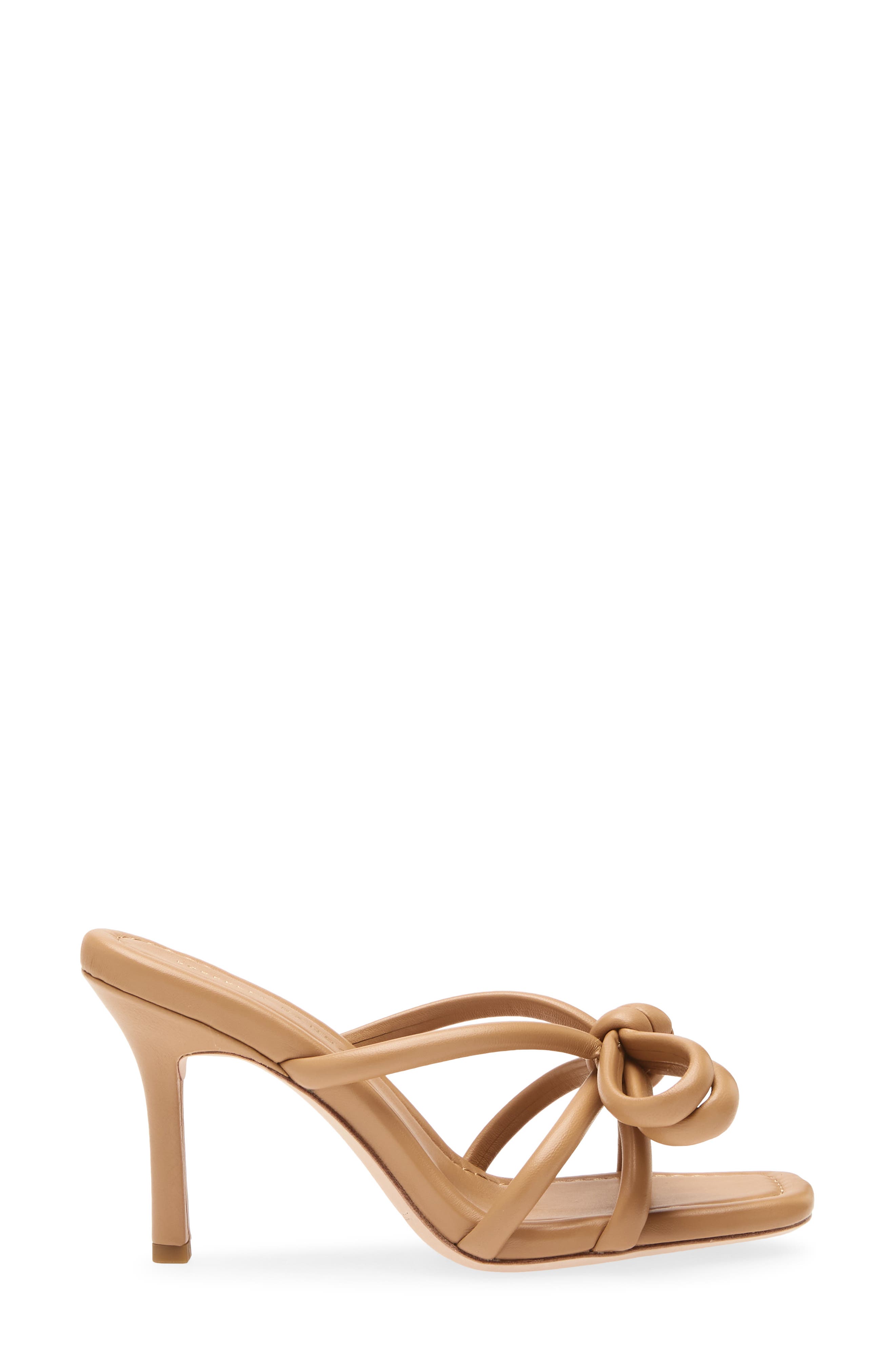 Loeffler Randall Leather Bow Sandal, Alternate, color, Dune