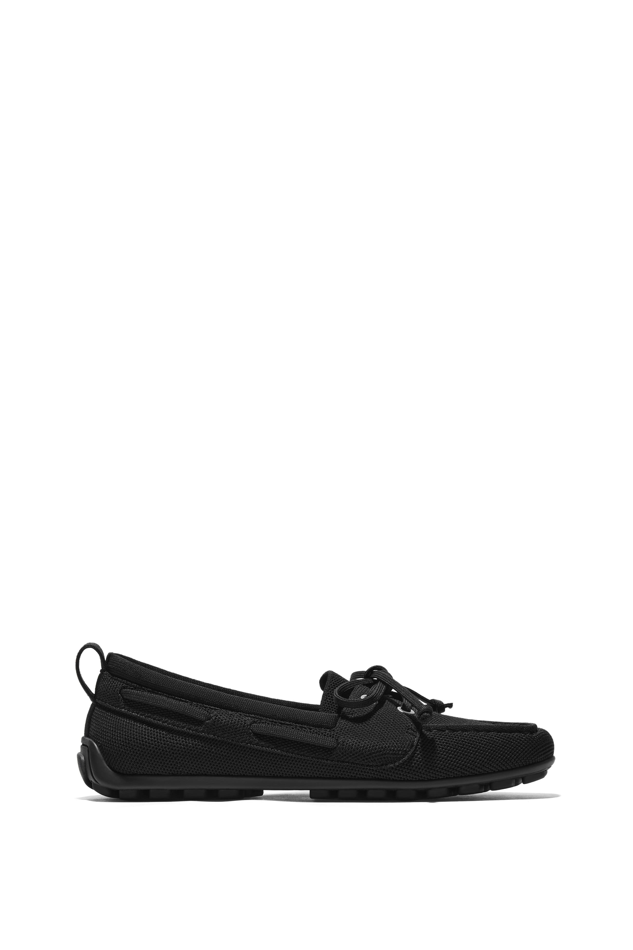 Jillian Square-Toe Casual Loafers, Alternate, color, BLACK
